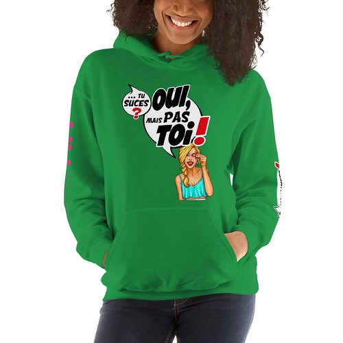 Punchliness "Tu suces ?" - Sweat-shirt à capuche Femme | by anais.marquardt