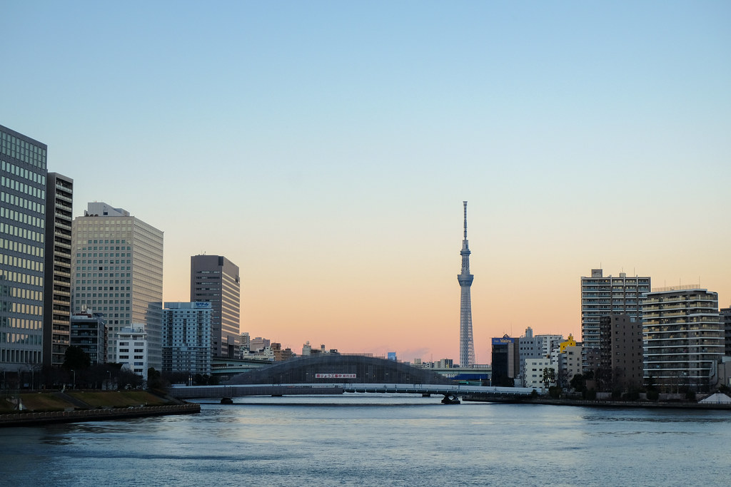 Tokyo Skytree and Sumida river