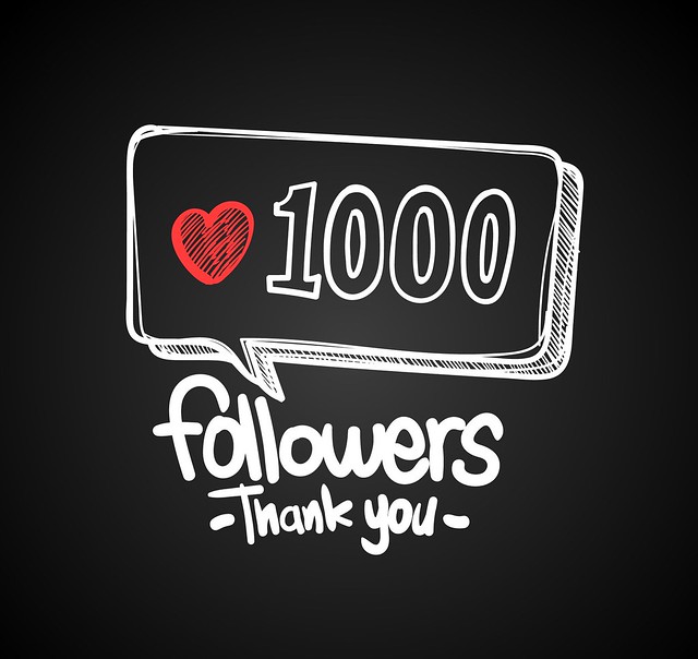 yay 1000 follower