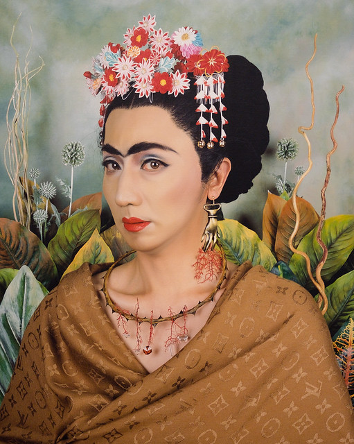 Morimura Yasumasa, An Inner Dialogue with Frida Kahlo (Hand-Shaped Earring), 2001 3/25/18 #artsmia