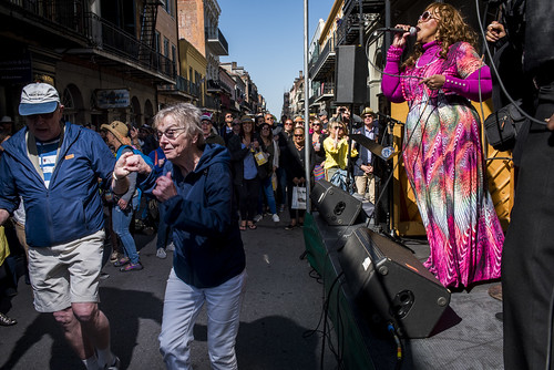 Barbara Shorts and Blue Jazz perform during French Quarter Fest 2018 on April 15, 2017. Photo by Ryan Hodgson-Rigsbee RHRphoto.com