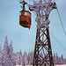 Historický snímek kyvadlové lanovky na Černou horu s první generací kabin, foto: archiv Radima Polcera