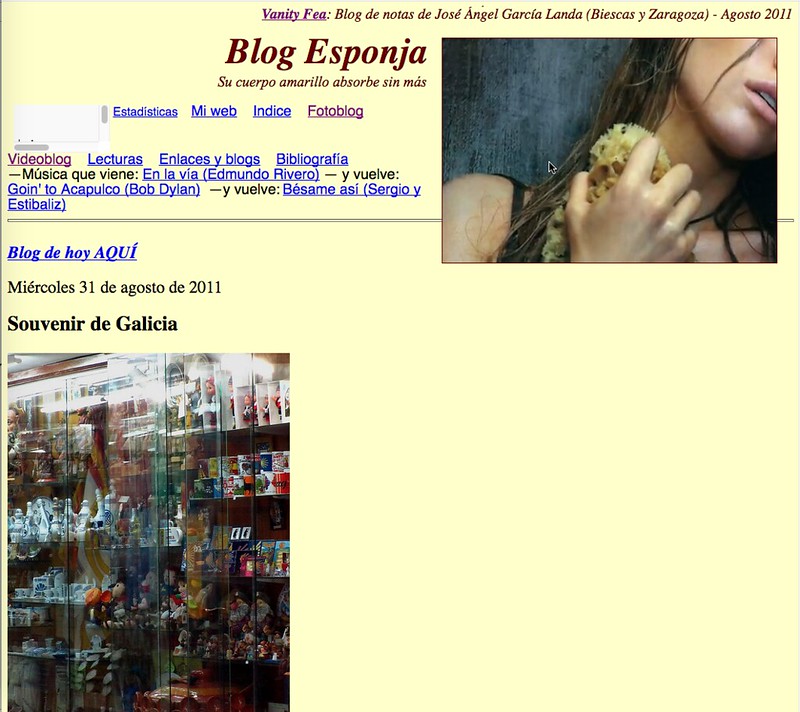 Blog Esponja (Blog de notas de agosto de 2011)