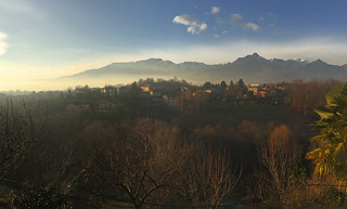 View to the foothills, Biella, Italy