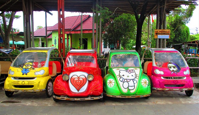 Colorful and CO2 free cars