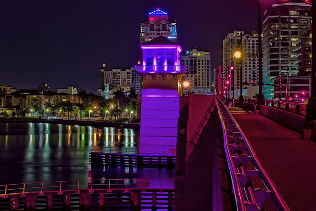 Royal Park Bridge, City of West Palm Beach, Palm Beach County, Florida, USA / Built 1929; reconstructed 1959; replaced 2005