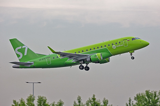 VQ-BYK, Embraer 170SU S7 Airlines @ Almaty ALA