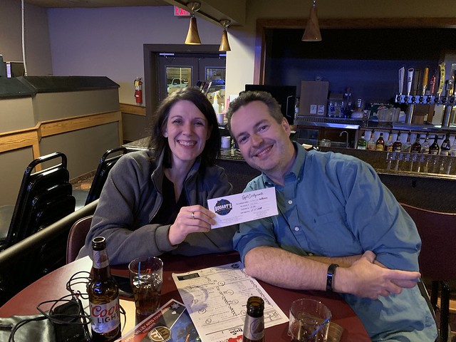 Thursday, February 14th at Bogart's: First Place - Gilley Vanilli (51 points)