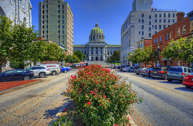 PA State Capitol from State Street