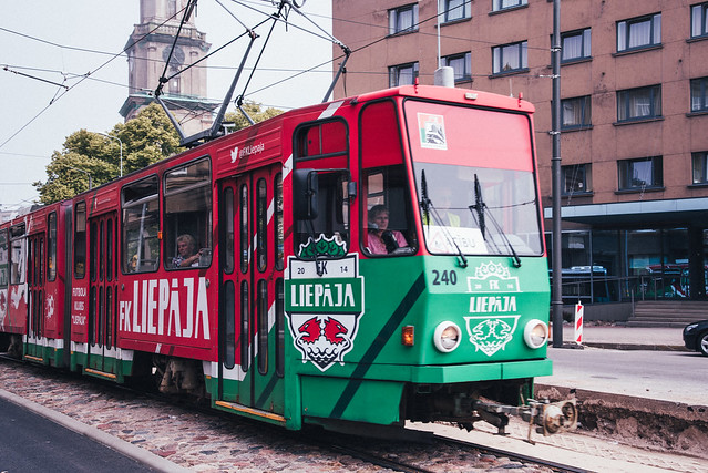 Street trams Liepājā, Latvia