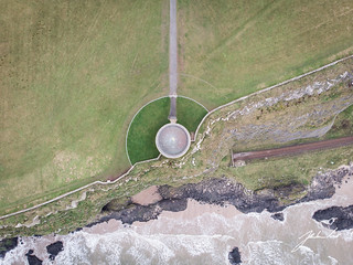 Mussenden Temple from above