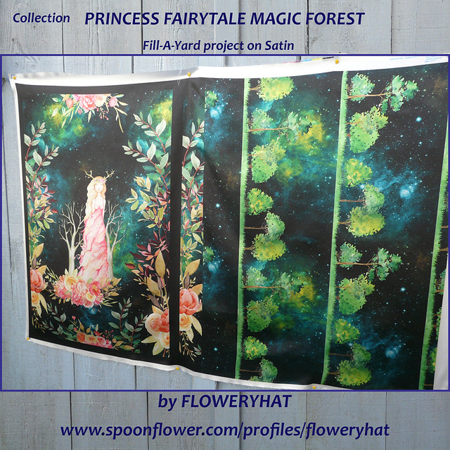 FAY-Satin-Fairytale-princess-magic-forest-night-green-by-floweryhat