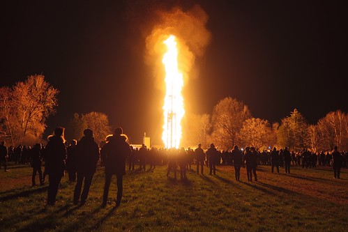 Lustenau Austria - Record-breaking Bonfire