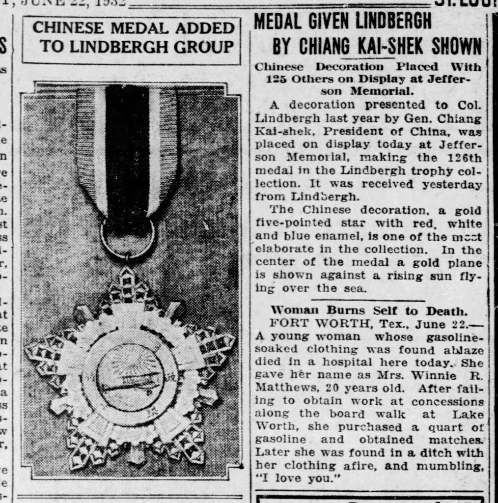 Chinese Medal-1-St__Louis_Post_Dispatch_Wed__Jun_22__1932_
