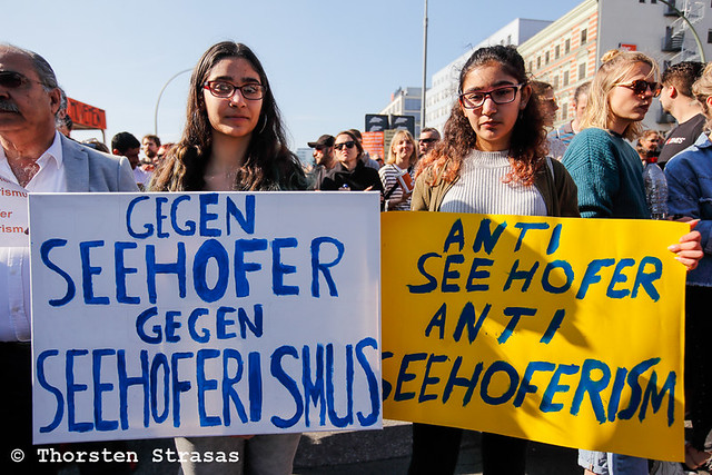 Seebrücke Protest in Berlin gegen Abschottung der EU-Außengrenzen