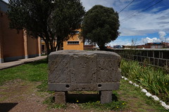 Stone Stelae, the Museo Cerámico, Tiwanaku, Bolivia.