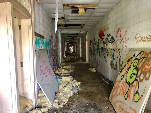 Hallway, Log Cabin Association Elementary School, Barkers Creek, NC
