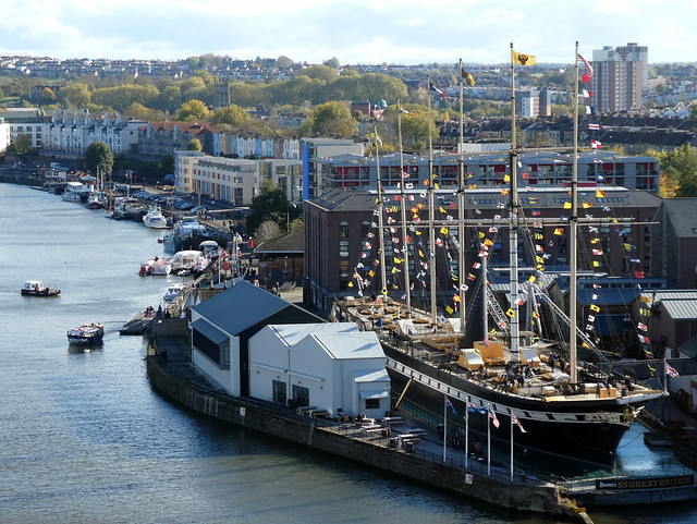 View of Brunel's SS Great Britain from Cliftonwood, Bristol