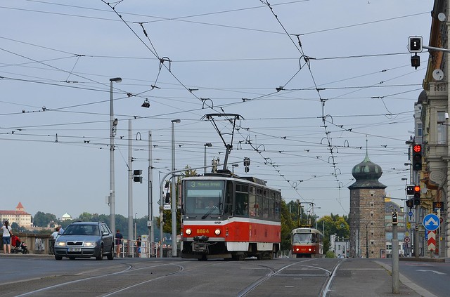 Tatra T6A5 #8694 & Tatra T3R.P #8227