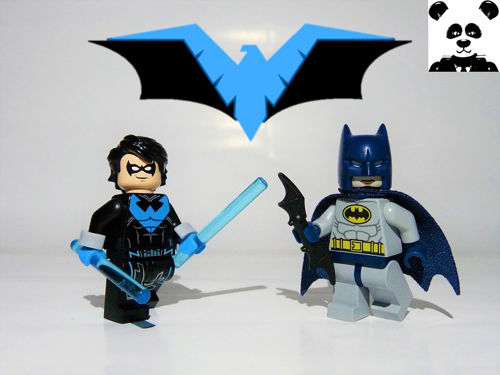 Nightwing Maßgeschneidert Minifigur Passt Lego Toy DC Comics Batman X017 