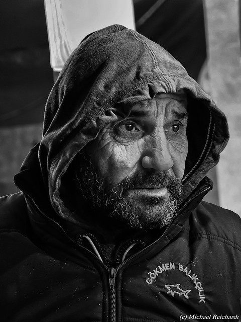 Street Portrait of a Fisherman in Istanbul