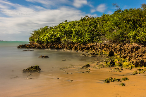 loiza puerto rico beach oceanfront water smooth rock rocks landscape nature secluded green bush lush longexposure ndfilter 15stop