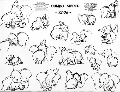 Dumbo - 1941 - Sketches - Dumbo - 3