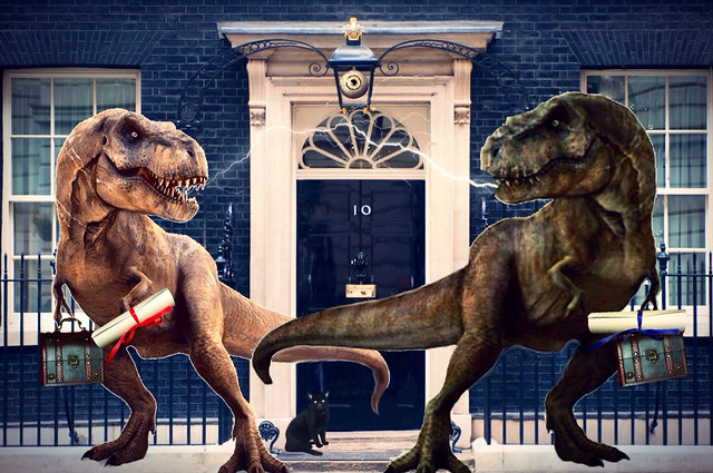 '...more bickering 'Obtuse Party' MP's...outside no.10!'
