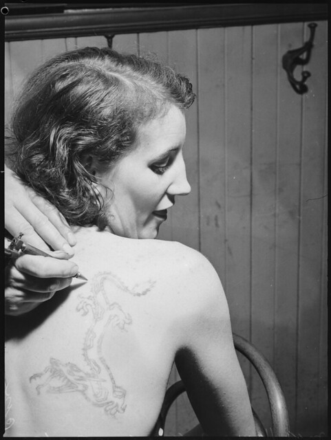 Woman with a dragon tattoo, Sydney, 17 December 1937