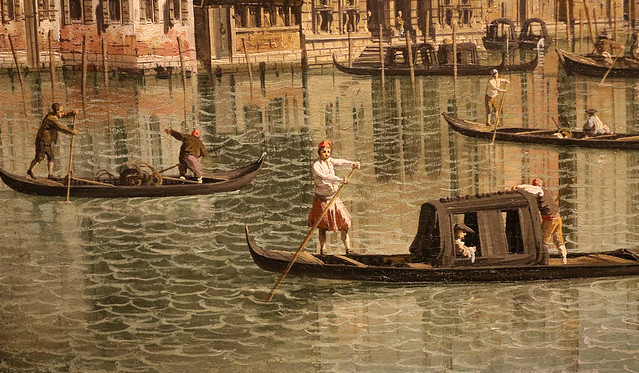 Canaletto (Giovanni Antonio Canal 1697-1768) - Veduta del Canal Grande verso la Punta della Dogana, da Campo San Ivo  (1740-45) - Pinacoteca di Brera - Milano