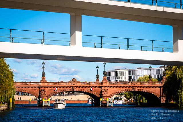 RIVER SPREE: OLD AND NEW BRIDGES, BERLIN, 2016