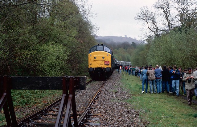 End of the line for 37 298 west of Machen Quarry. 1990.