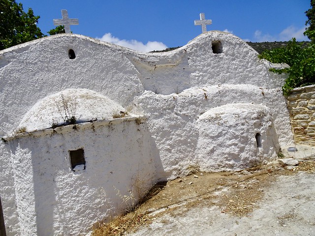 Two Saints share a church.  Naxos, Greece