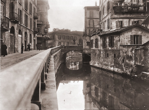 Via Francesco Sforza verso il ponte di Porta Romana, 1910 … | Flickr