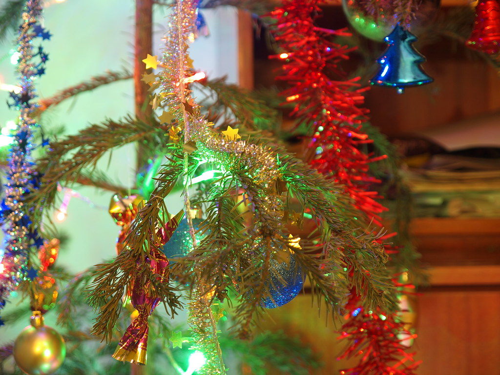 Christmas tree close-up