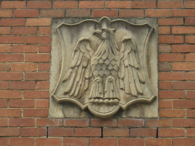 Sandstone Eagle Detail on the Facade of Saint John the Apostle and Evangelist Church of England - Burke Road, Camberwell