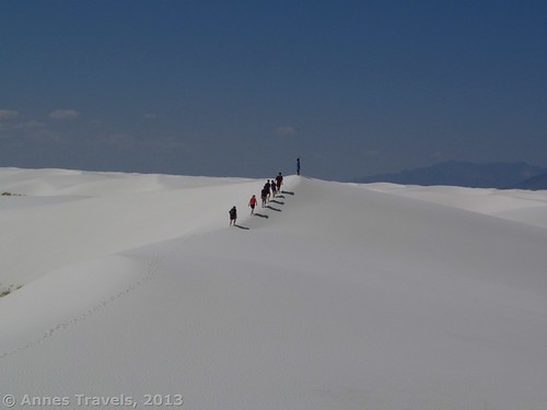 Hiking in White Sands National Monument, New Mexico