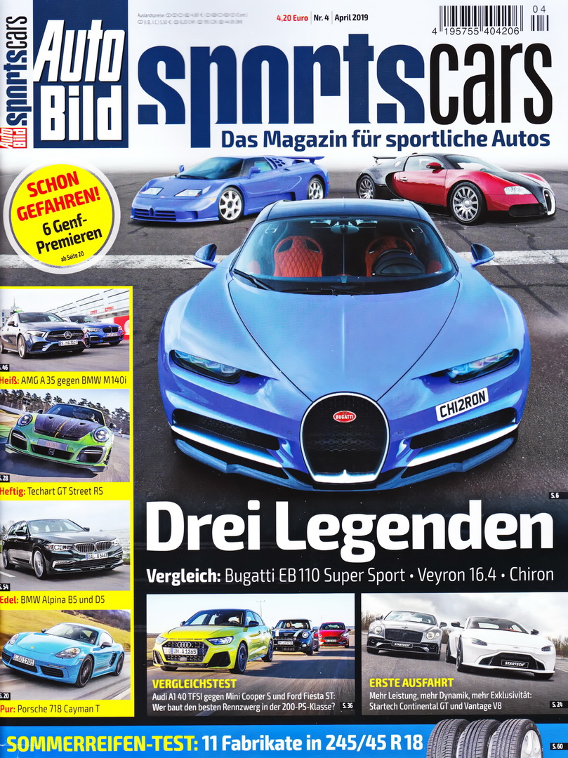 Image of Auto Bild Sportscars - 2019-04 - Cover