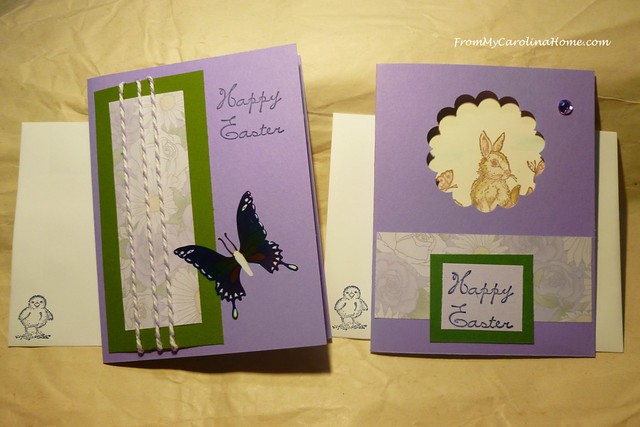 Stamping Fun with Easter Cards at FromMyCarolinaHome.com