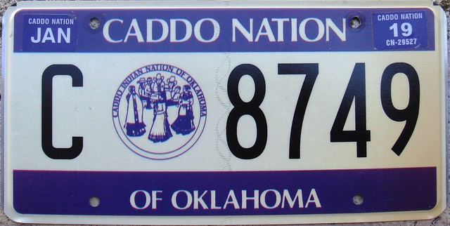 Caddo Nation Flat License Plate