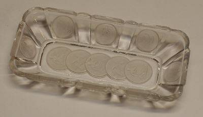 Central Glass Co. coin glass rectangular tray