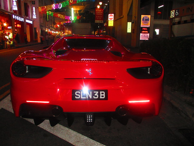 Ferrari. Singapore is an very expensive town and the standard of living is quite high which the owner of this car agrees.