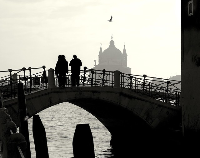 The bridge on the lagoon - Venice