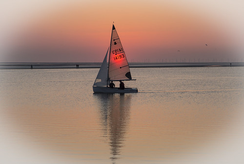 westkirby wirral sunset twilight merseyside boat dusk