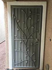 Floral Security Screen Door