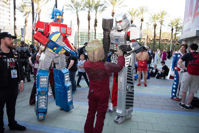 Optimus Prime and Megatron at WonderCon 2019