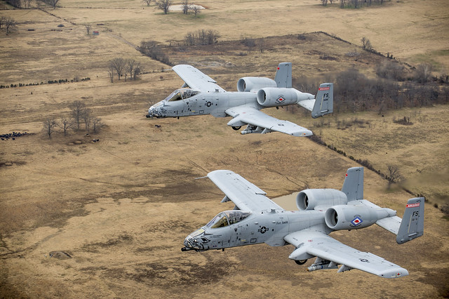 Fairchild Republic A-10C Thunderbolt II nicknamed “Warthogs”