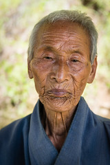 Faces of Bhutan: A farmer near Khamsum Yuley Namgay Chorten