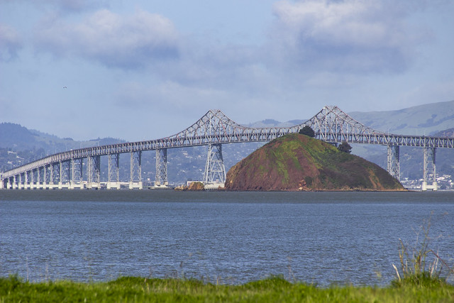 Red Rock Island and the Richmond-San Rafael Bridge