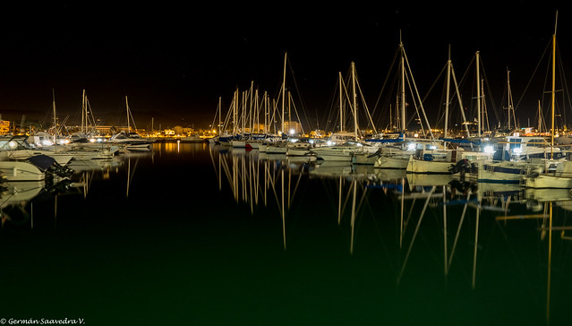 413 - Nocturna en el puerto de Sant Antony de Portmany - Ibiza.